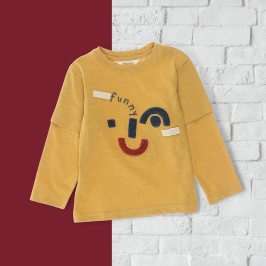 Long Sleeve Mustard T-Shirt
