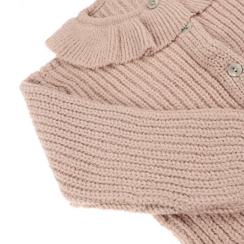 Kardigan od trikotaže prah zore Kardigan od trikotaže prah zore