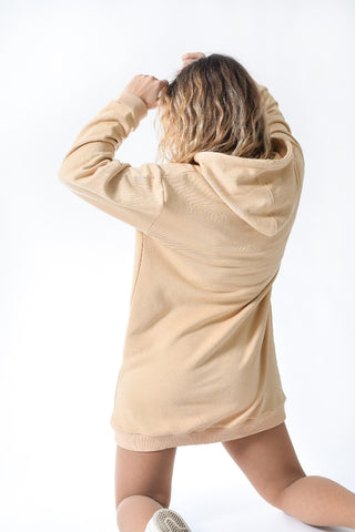 Oversize Beige Sweat Dress Oversize Beige Sweat Dress