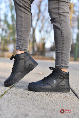 Women's Black Sneaker Shoes (Aristo)