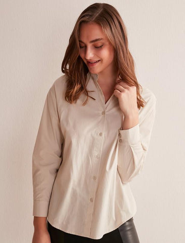 Beige Poplin Shirt