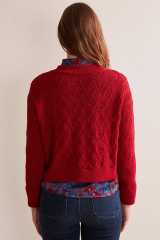 Knitted Burgundy Sweater