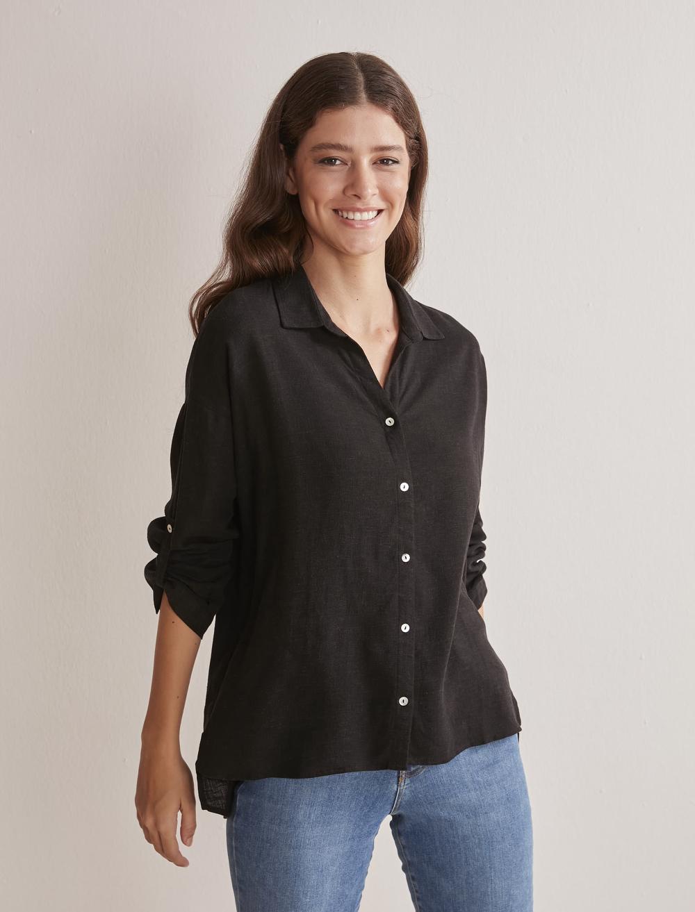 Black Viscose Shirt