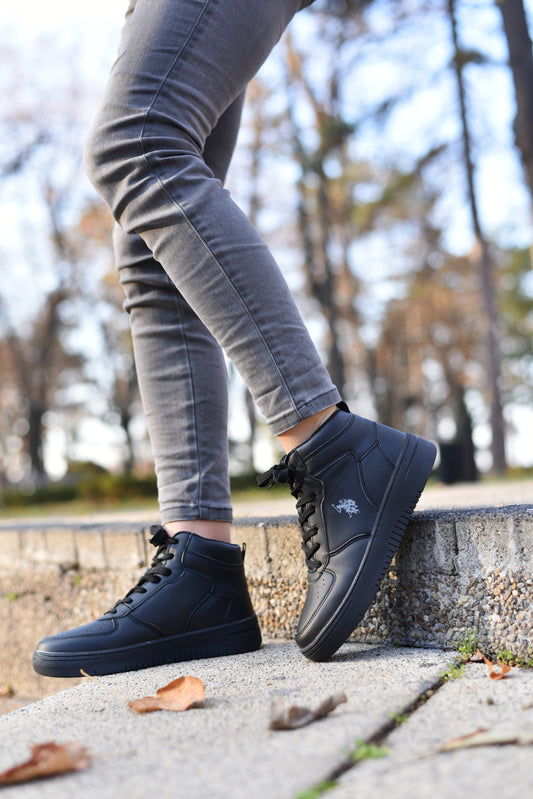 Women's Black Sneaker Shoes (Aristo)