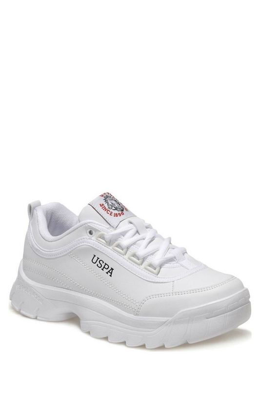 Women's White Sneaker Shoes (Meiko)