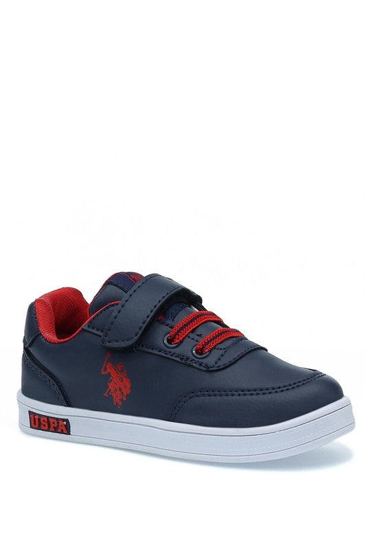 U.S. Polo Assn. Boys Navy Sneaker Shoes (Cameron)