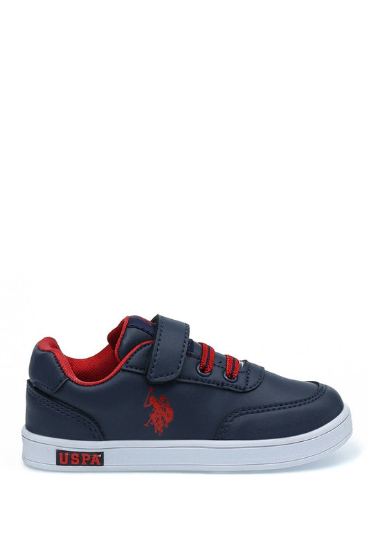 U.S. Polo Assn. Boys Navy Sneaker Shoes (Cameron)