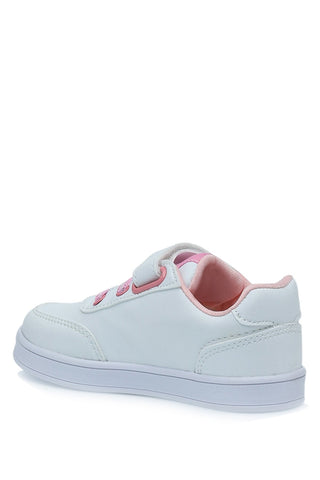 U.S. Polo Assn. Girls' White Sneaker Shoes (Cameron)