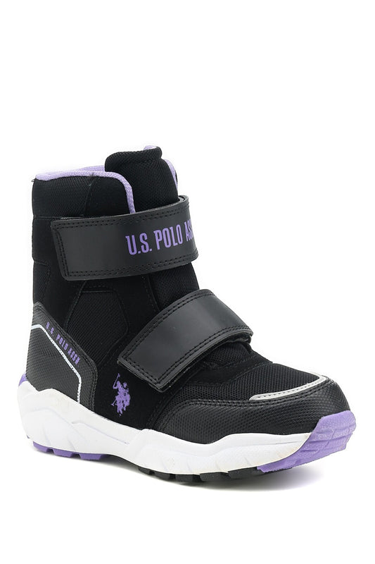 U.S. Polo Assn.  Girls' Black Outdoor Boots (Ezno)