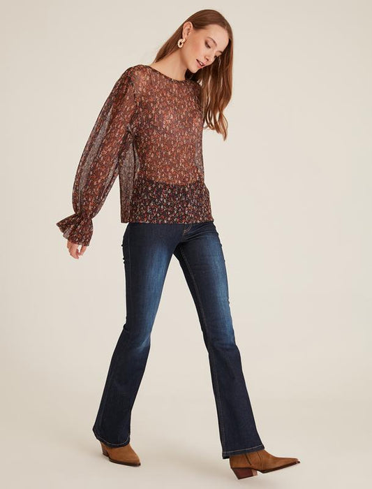 Flywheel sleeve Blouse