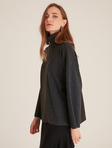 Turtleneck Anthracite Sweatshirt