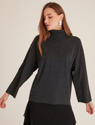 Turtleneck Anthracite Sweatshirt