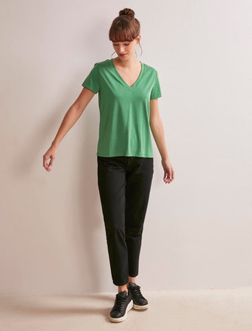 Modal Basic Green T-shirt