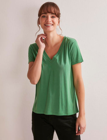 Modal Basic Green T-shirt