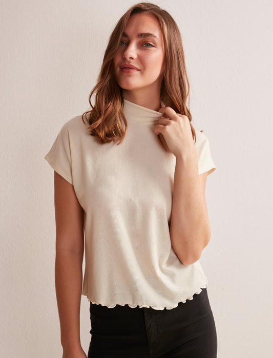 Beige Knitted Blouse