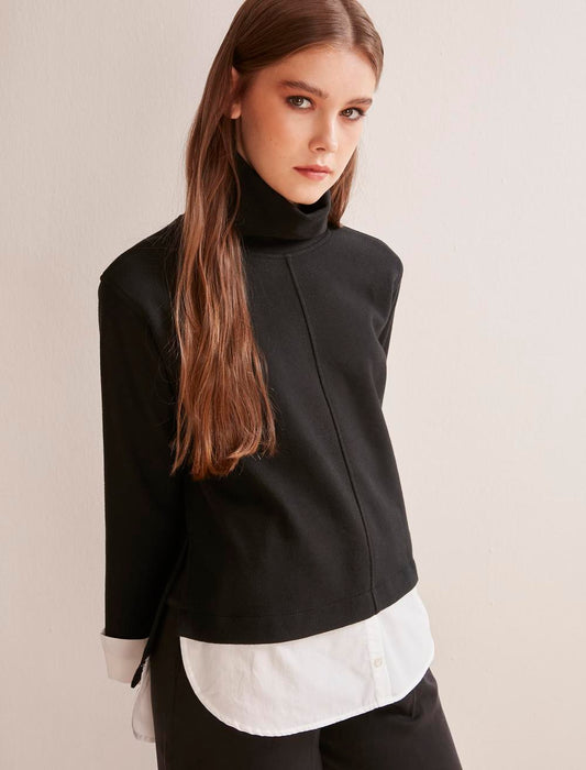 Knitted Black Sweater