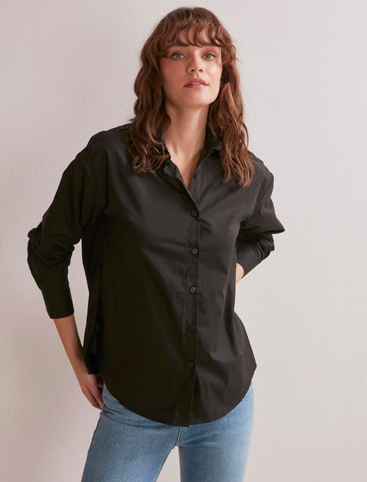 Black Cotton Shirt