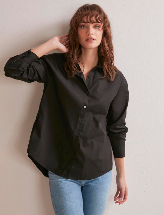 Black Cotton Shirt