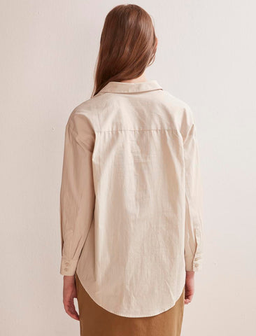 Beige Poplin Shirt