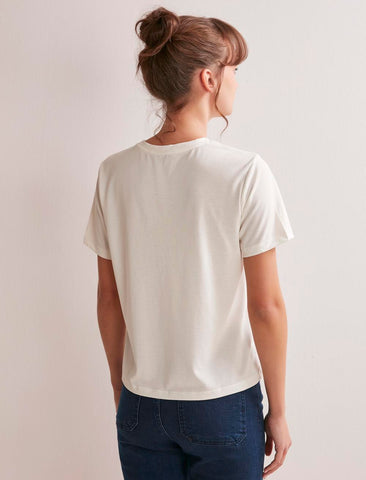 Modal Basic White T-shirt