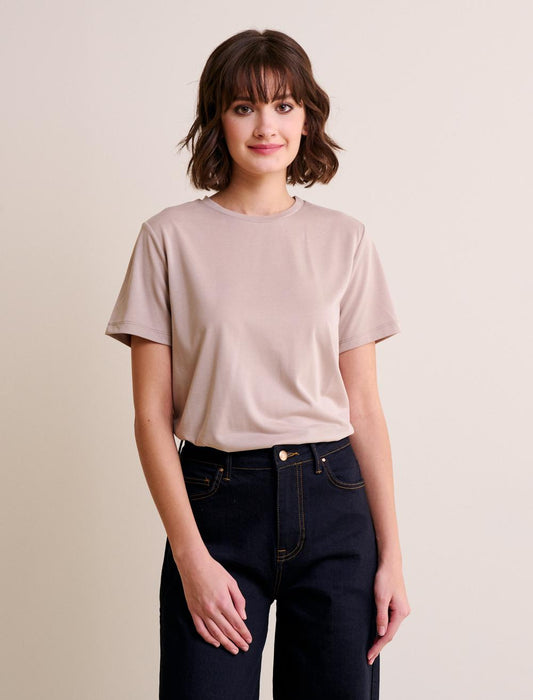 Modal Basic Beige T-shirt