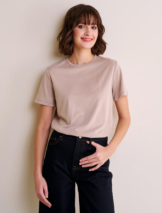 Modal Basic Beige T-shirt