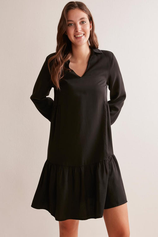 Black Gabardine Dress