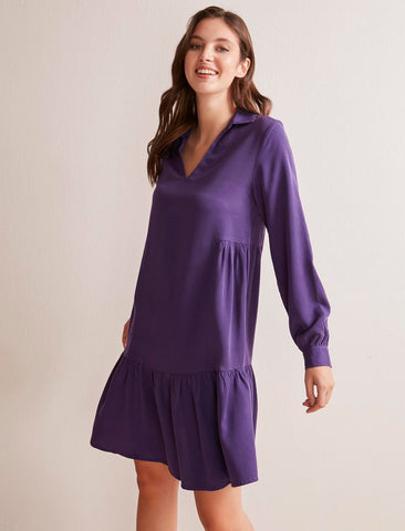 Purple Gabardine Dress