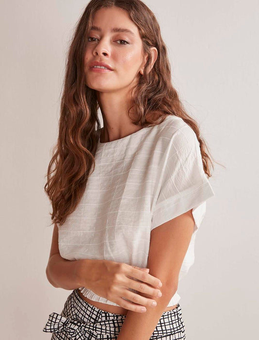 Crew Neckline Blouse