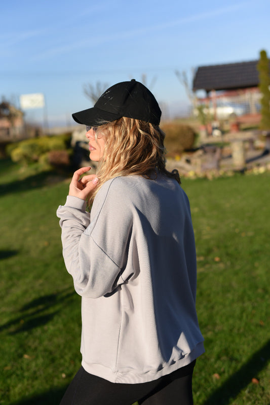 Grey Casual Sweatshirt