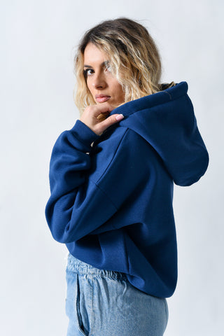 Oversize Navy Blue Sweatshirt